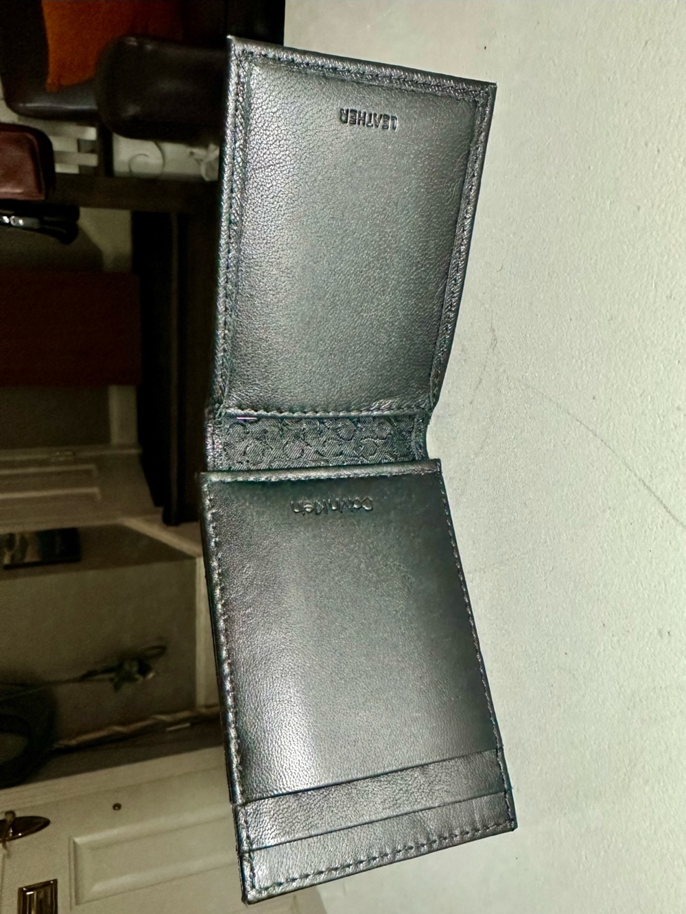 Calvin Klein Slim Black Leather Wallet